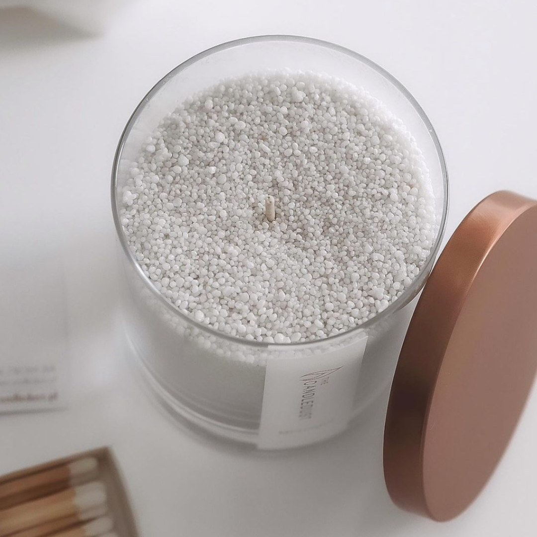 Jauhettu kynttilä lasissa - Raparperi Sparkle 160g