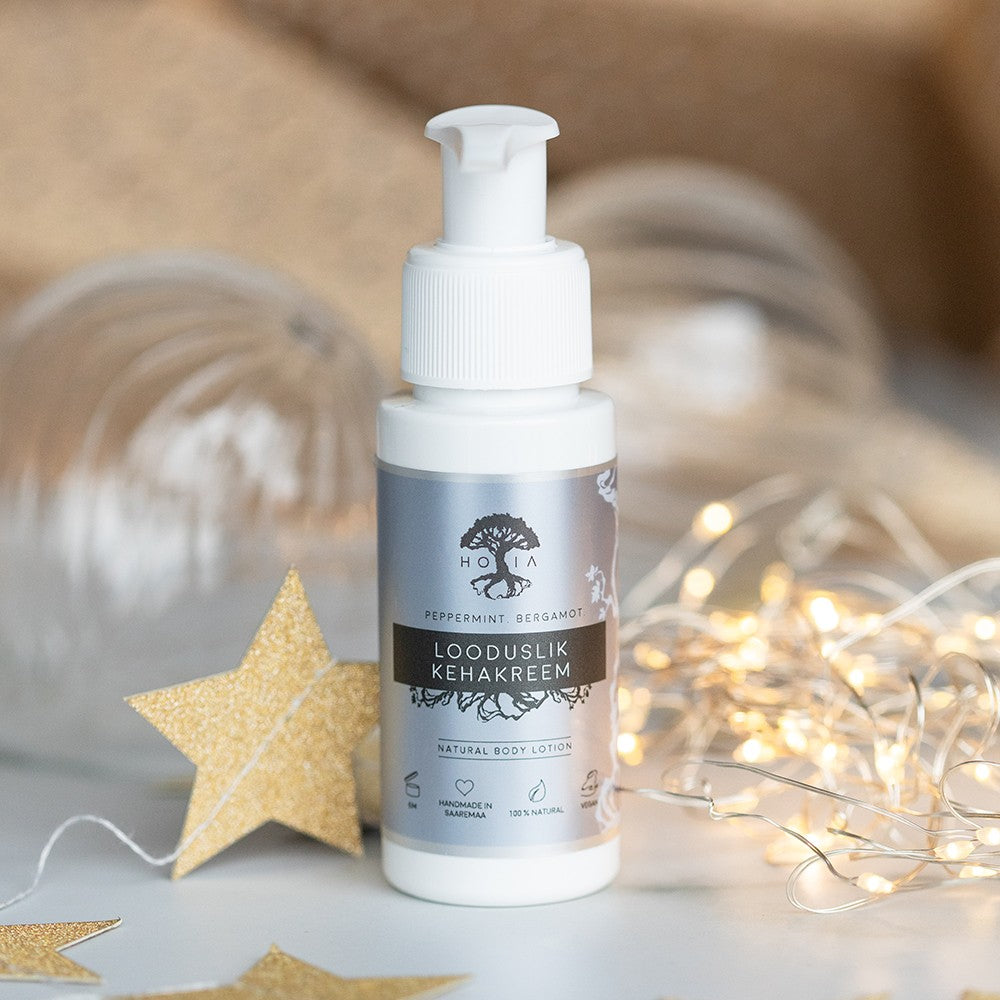 Natural Body Cream Mint and Bergamot, 50 ml