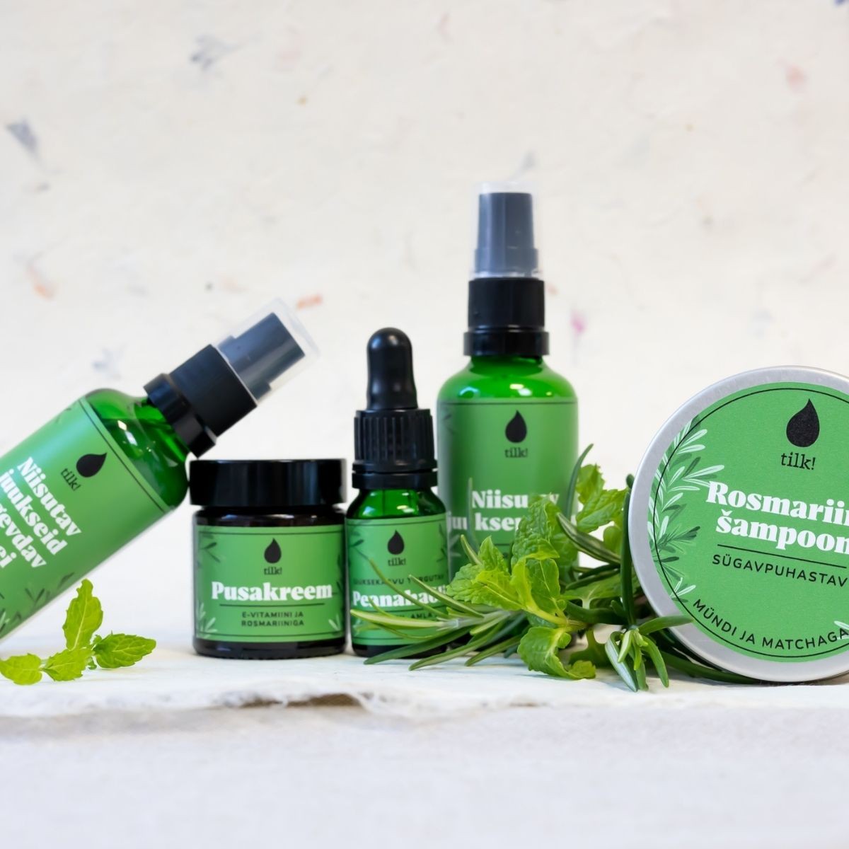 E-vitamiinia ja rosmariinia sisältävä hiusten irrotusvoide, 30ml