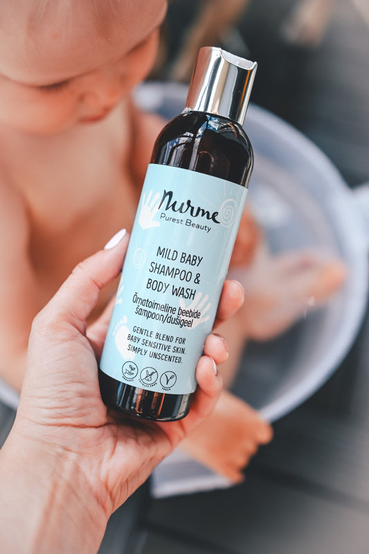 Mieto vauvashampoo ja vartalonpesuaine, 200ml