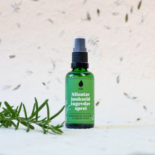 Kosteuttava ja vahvistava hiuslakka, 100 ml