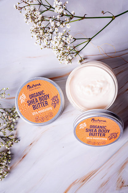 Travel Size Ultrakosteuttava Shea vartalovoi, 50ml